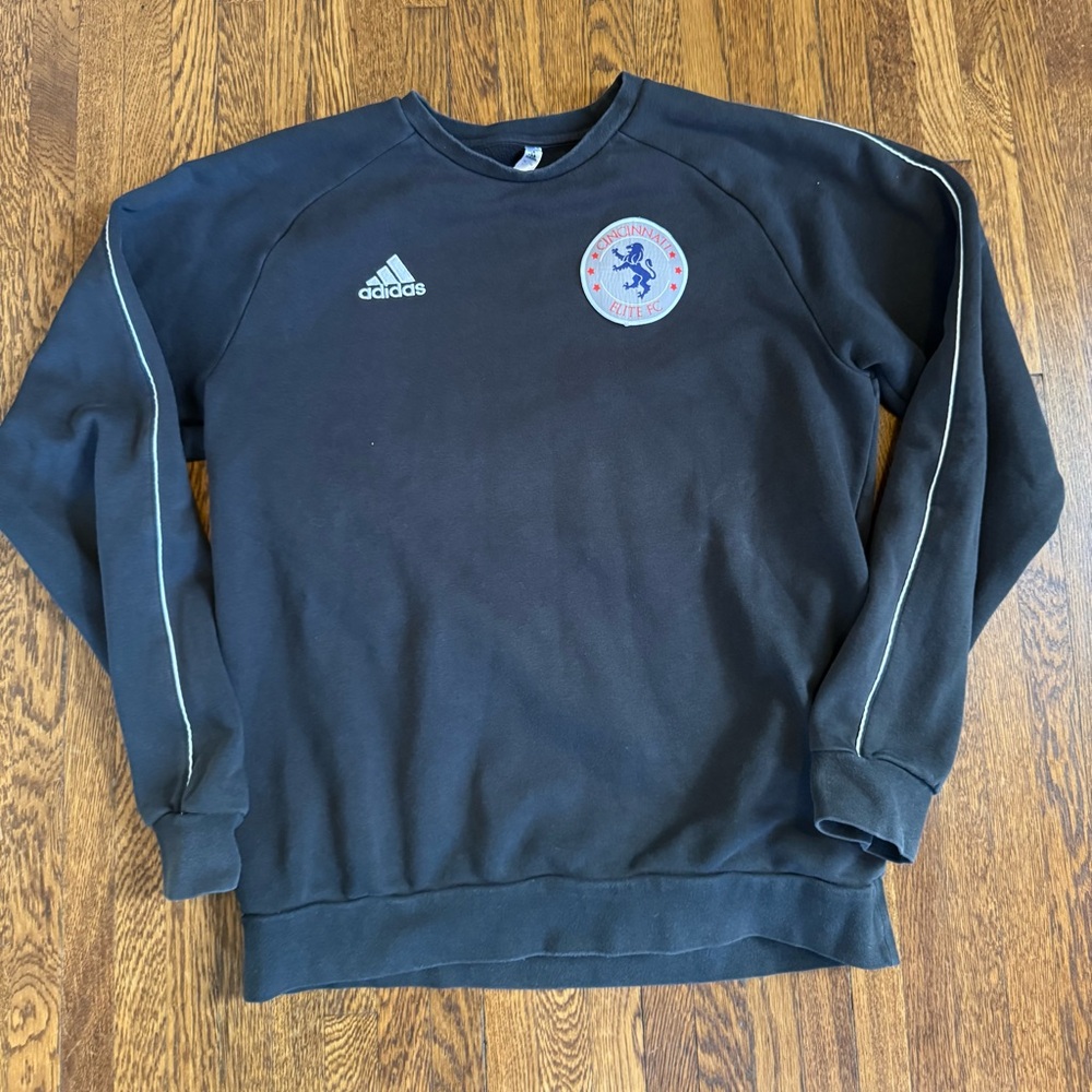 #616 CINCINNATI ELITE FC SOCCER Adidas Black Sweater.